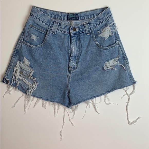 Vintage Pants - Custom redone vintage high waist mom jean shorts